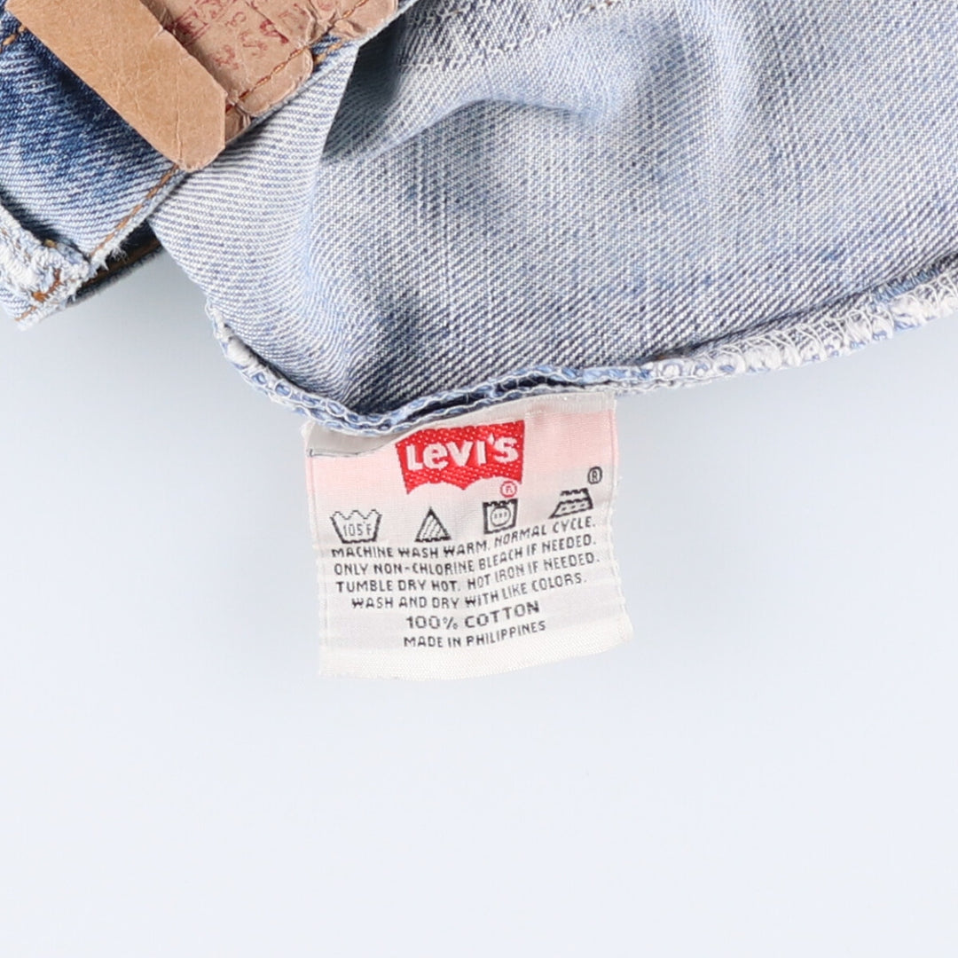 00'S Levi's 501-0108 straight denim pants for men, size w29 cotton blue type Vintage Second Hand