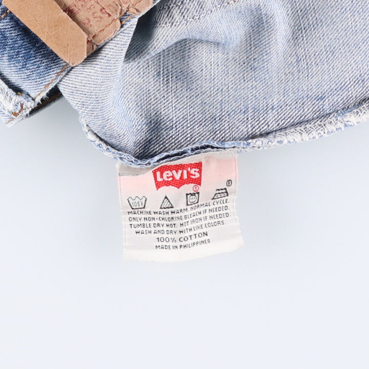 00'S Levi's 501-0108 straight denim pants for men, size w29 cotton blue type Vintage Second Hand