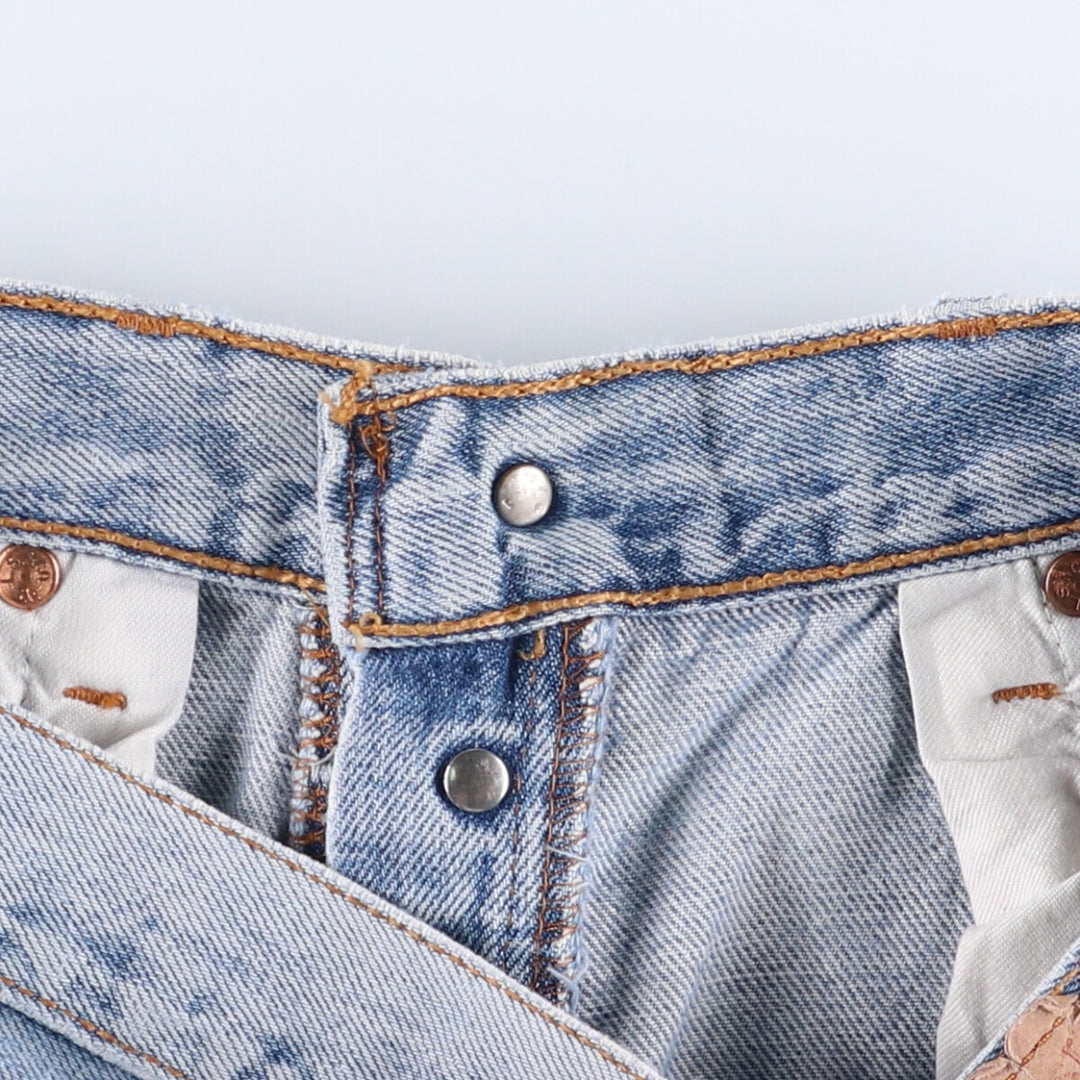 00'S Levi's 501-0108 straight denim pants for men, size w29 cotton blue type Vintage Second Hand