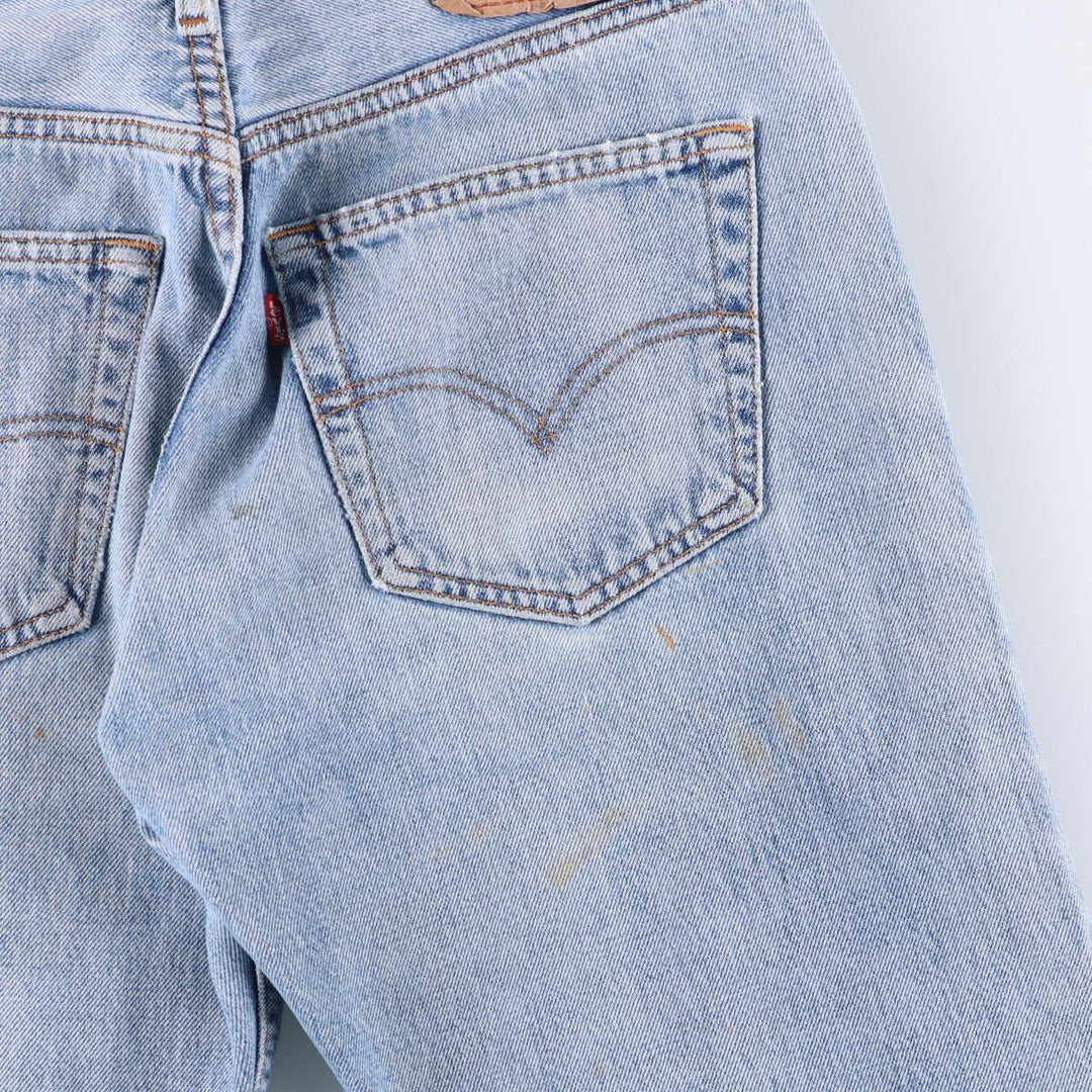 00'S Levi's 501-0108 straight denim pants for men, size w29 cotton blue type Vintage Second Hand