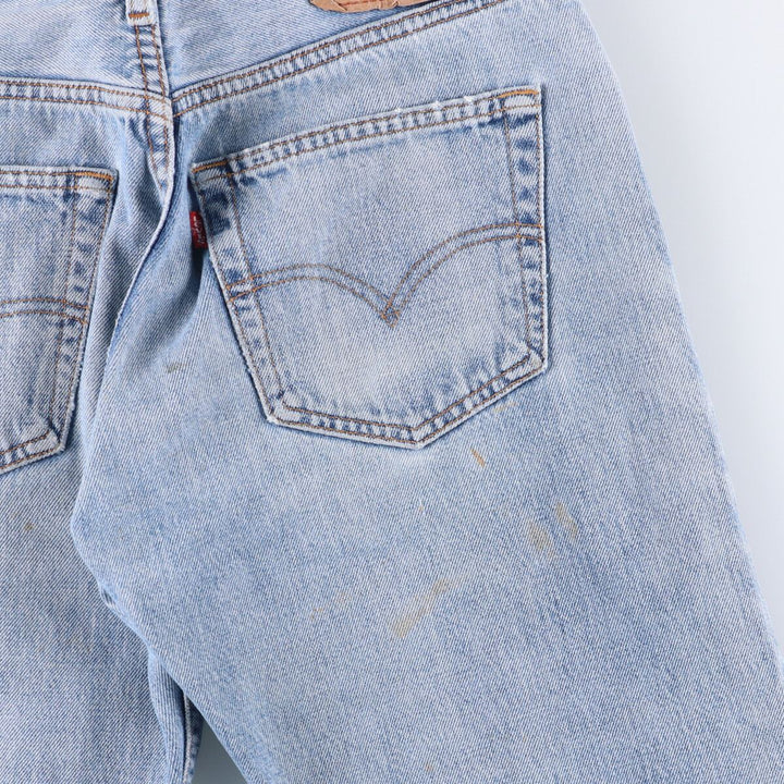 00'S Levi's 501-0108 straight denim pants for men, size w29 cotton blue type Vintage Second Hand