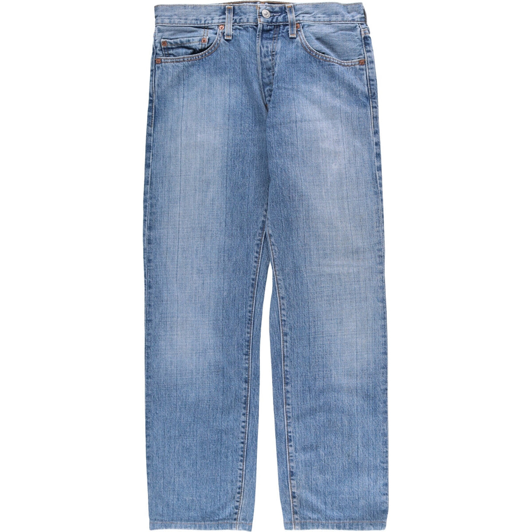 00'S Levi's 15501-0574 Straight denim pants for men, size W32 cotton blue type Vintage Second Hand