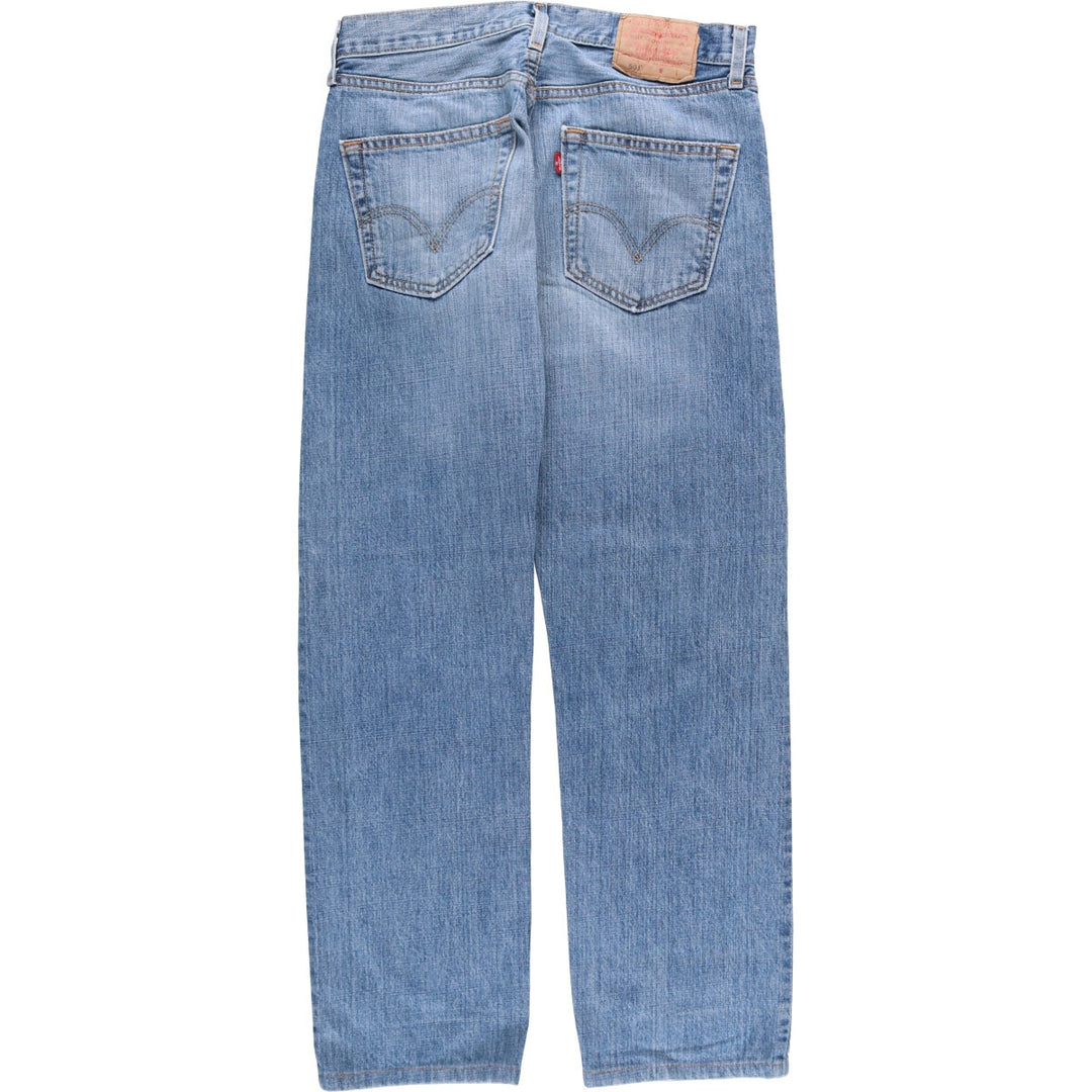 00'S Levi's 15501-0574 Straight denim pants for men, size W32 cotton blue type Vintage Second Hand