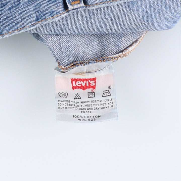 00'S Levi's 15501-0574 Straight denim pants for men, size W32 cotton blue type Vintage Second Hand