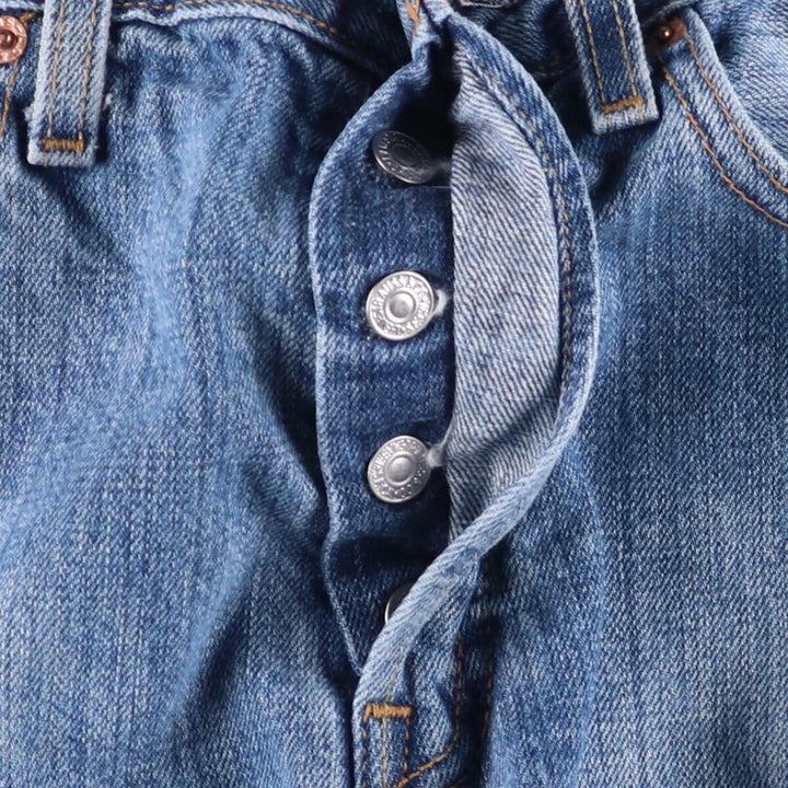 00'S Levi's 15501-0574 Straight denim pants for men, size W32 cotton blue type Vintage Second Hand