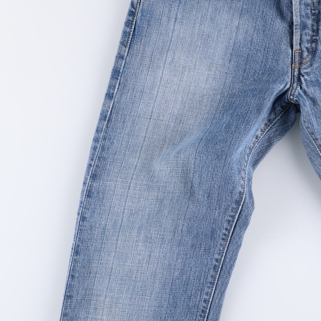 00'S Levi's 15501-0574 Straight denim pants for men, size W32 cotton blue type Vintage Second Hand