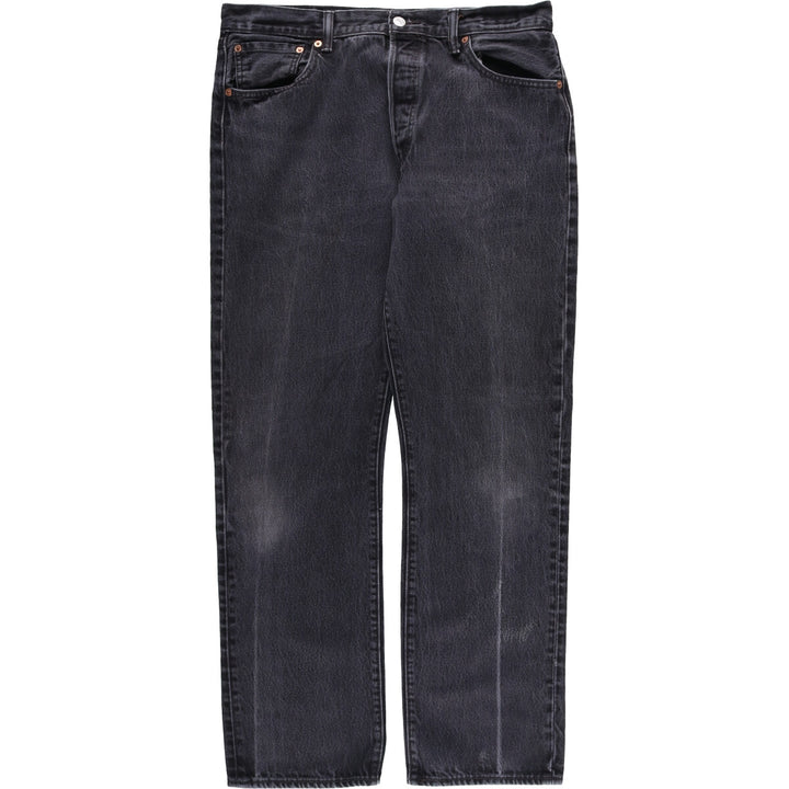 Levi's 501 Black Denim Straight Denim Pants for Men, W35 cotton black type Vintage Second Hand