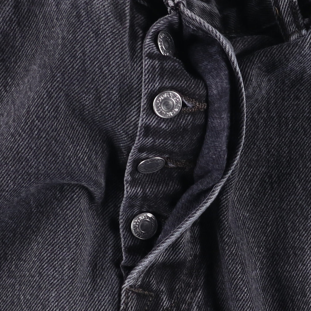 Levi's 501 Black Denim Straight Denim Pants for Men, W35 cotton black type Vintage Second Hand
