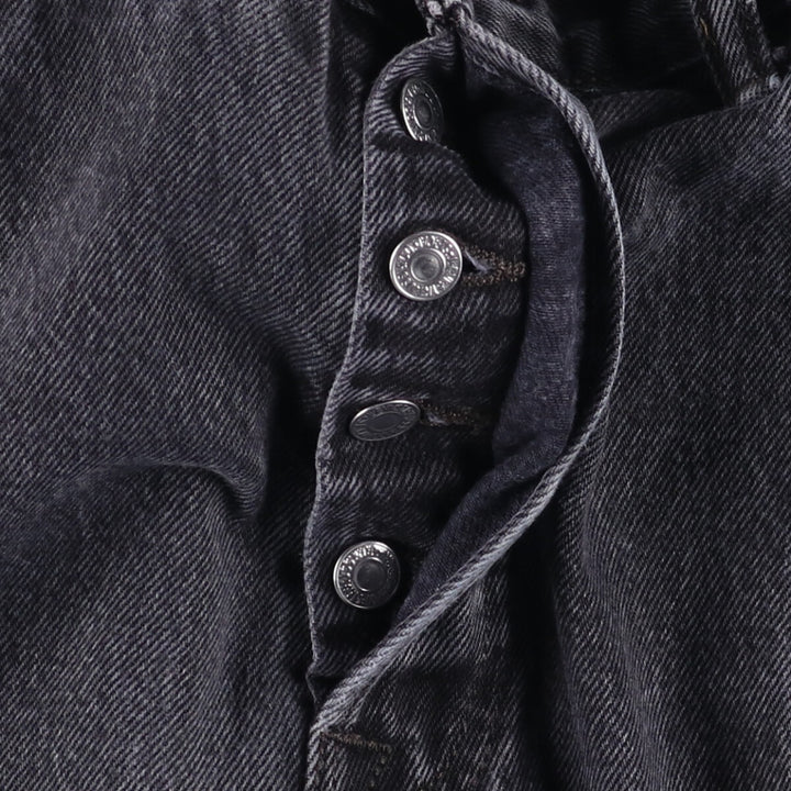 Levi's 501 Black Denim Straight Denim Pants for Men, W35 cotton black type Vintage Second Hand