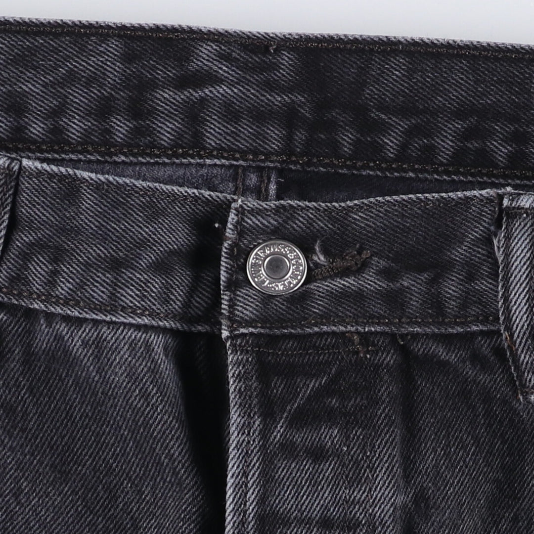 Levi's 501 Black Denim Straight Denim Pants for Men, W35 cotton black type Vintage Second Hand