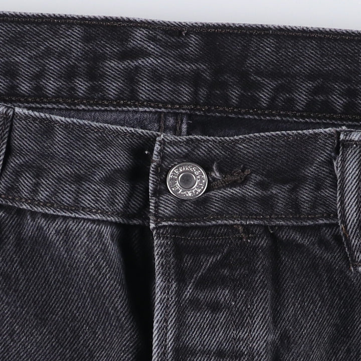 Levi's 501 Black Denim Straight Denim Pants for Men, W35 cotton black type Vintage Second Hand