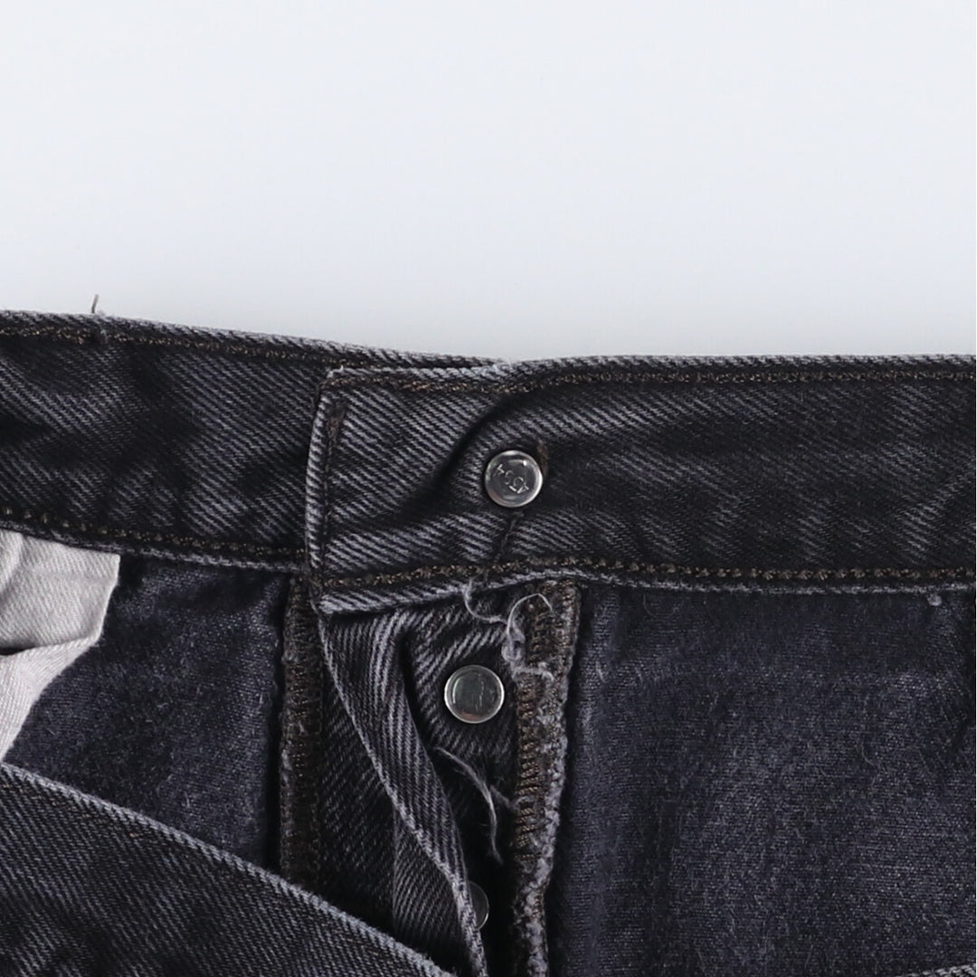Levi's 501 Black Denim Straight Denim Pants for Men, W35 cotton black type Vintage Second Hand
