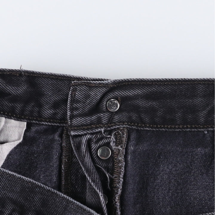 Levi's 501 Black Denim Straight Denim Pants for Men, W35 cotton black type Vintage Second Hand