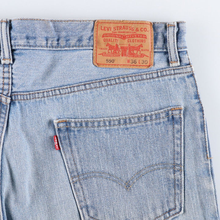 Levi's 550 Relaxed Fit Tapered Denim Pants Men's W37 Vintage cotton blue type Vintage Second Hand