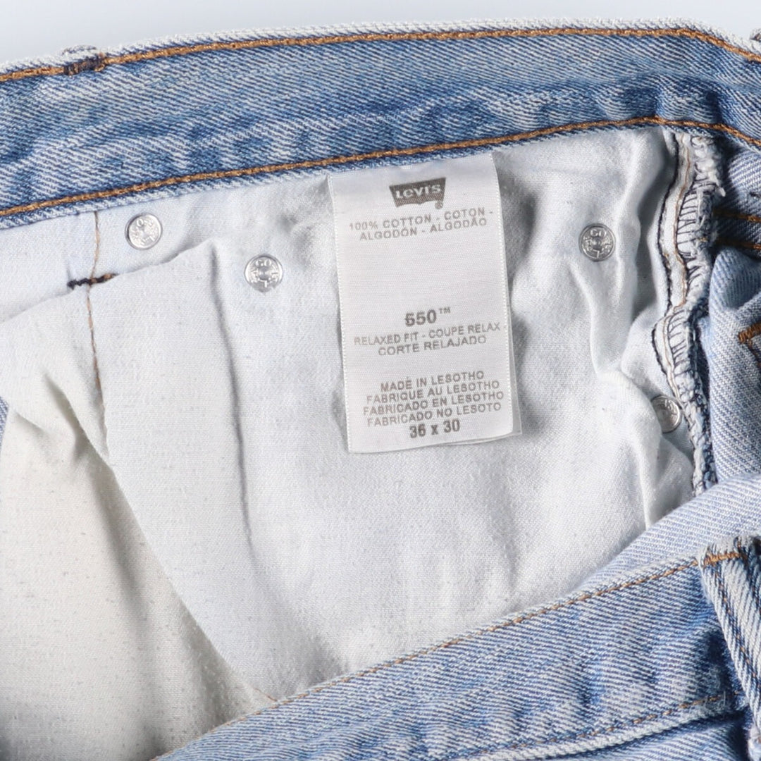 Levi's 550 Relaxed Fit Tapered Denim Pants Men's W37 Vintage cotton blue type Vintage Second Hand