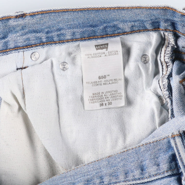 Levi's 550 Relaxed Fit Tapered Denim Pants Men's W37 Vintage cotton blue type Vintage Second Hand