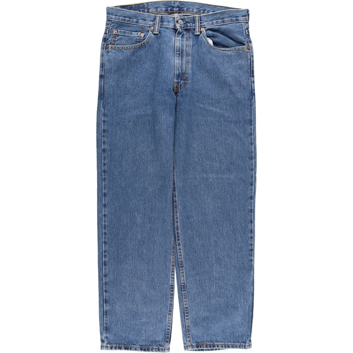 Levi's 550 tapered denim pants for men, size w35 cotton blue type Vintage Second Hand