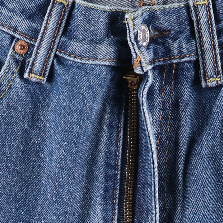 Levi's 550 tapered denim pants for men, size w35 cotton blue type Vintage Second Hand