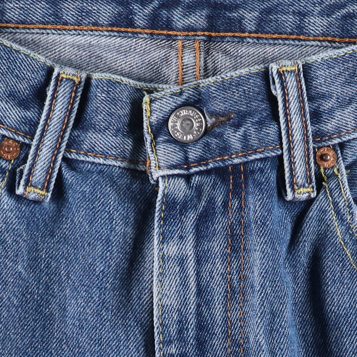 Levi's 550 tapered denim pants for men, size w35 cotton blue type Vintage Second Hand