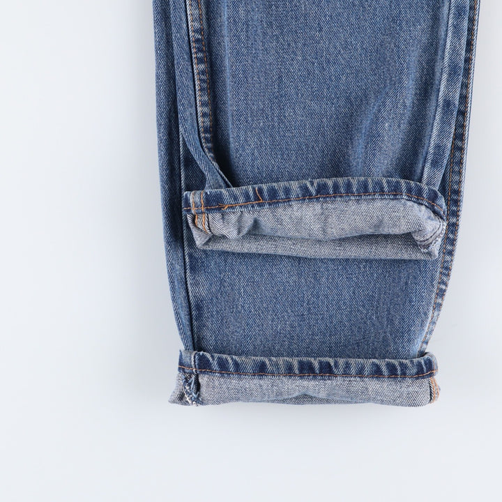 Levi's 550 tapered denim pants for men, size w35 cotton blue type Vintage Second Hand