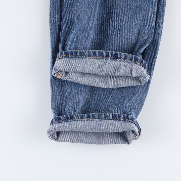 Levi's 550 tapered denim pants for men, size w35 cotton blue type Vintage Second Hand