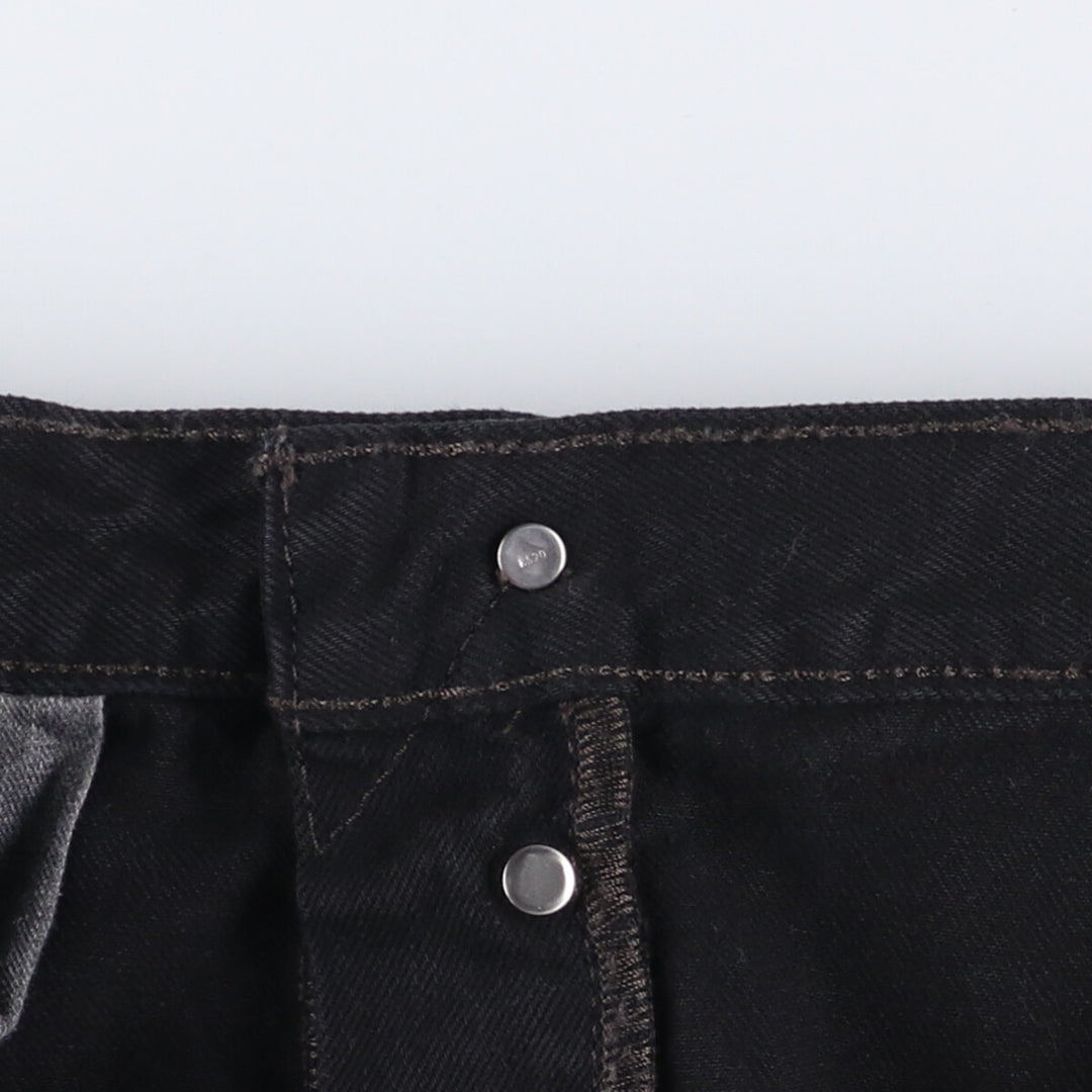 Levi's 501 Black Denim Straight Denim Pants for Men, W37 cotton black type Vintage Second Hand