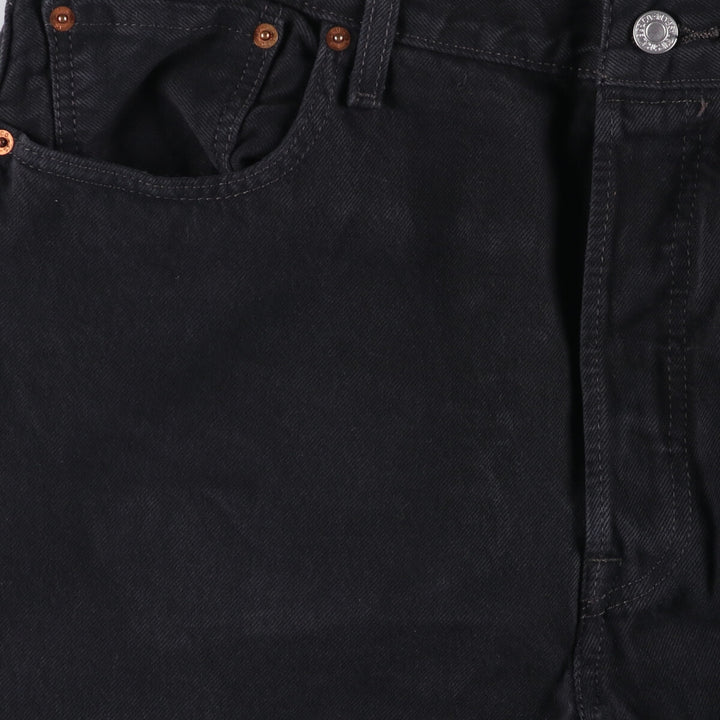 Levi's 501 Black Denim Straight Denim Pants for Men, W37 cotton black type Vintage Second Hand