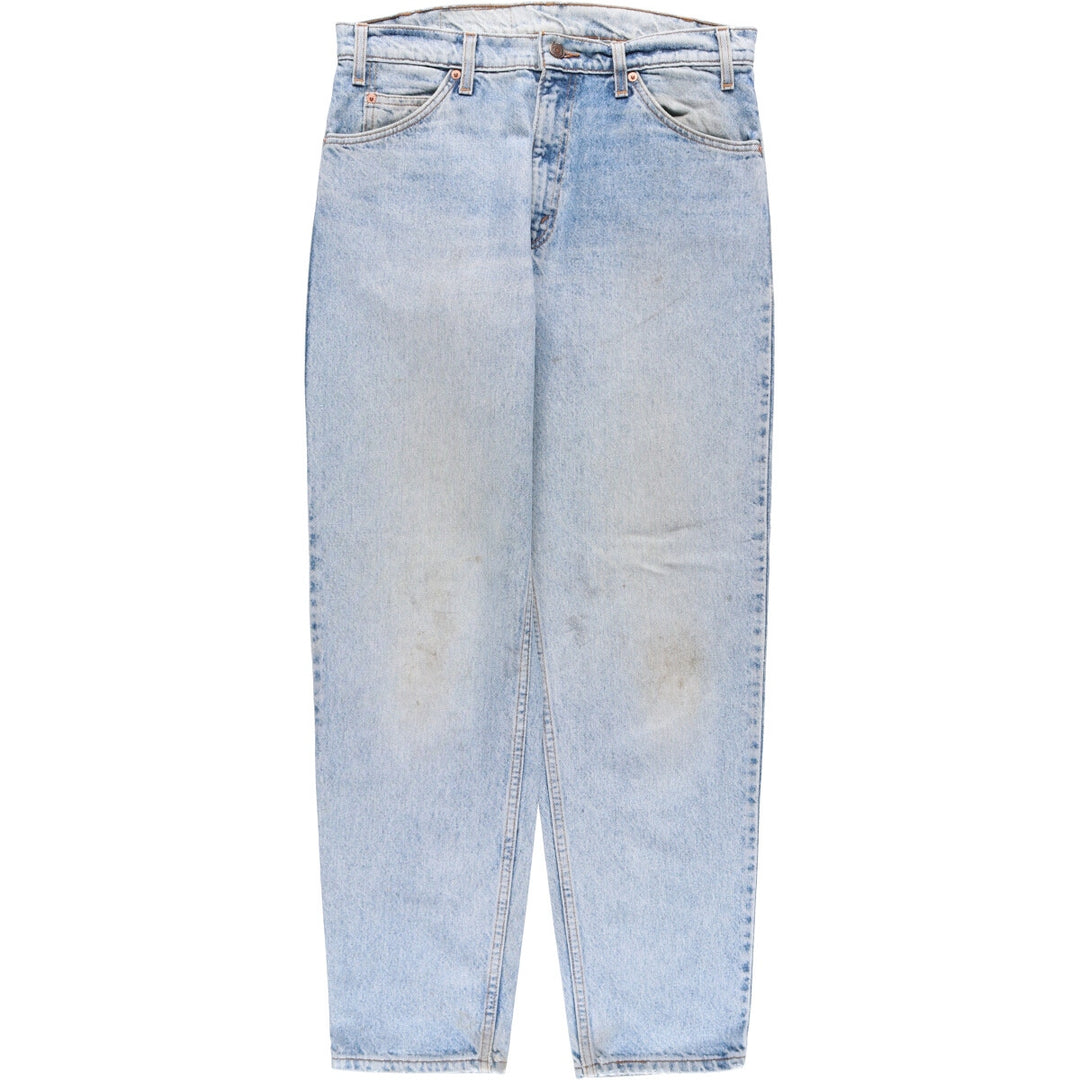 90'S Levi's 550 Relaxed Fit Tapered Leg Denim Pants with Orange Tab, Men's Size 34 (Vintage) unclear blue type Vintage Second Hand