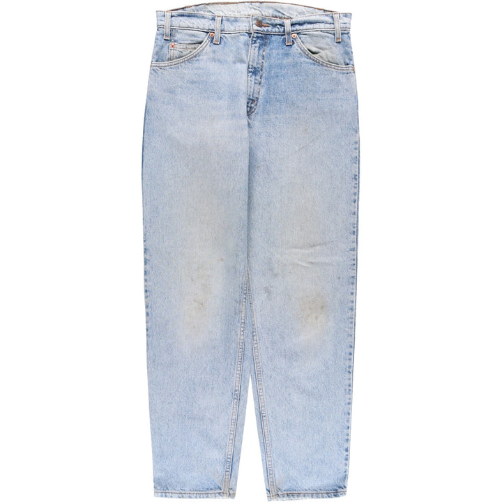 90'S Levi's 550 Relaxed Fit Tapered Leg Denim Pants with Orange Tab, Men's Size 34 (Vintage) unclear blue type Vintage Second Hand