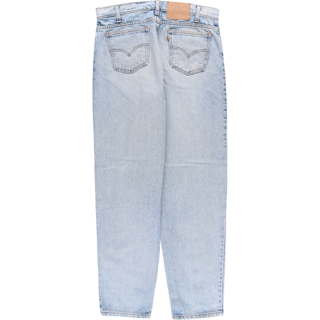 90'S Levi's 550 Relaxed Fit Tapered Leg Denim Pants with Orange Tab, Men's Size 34 (Vintage) unclear blue type Vintage Second Hand