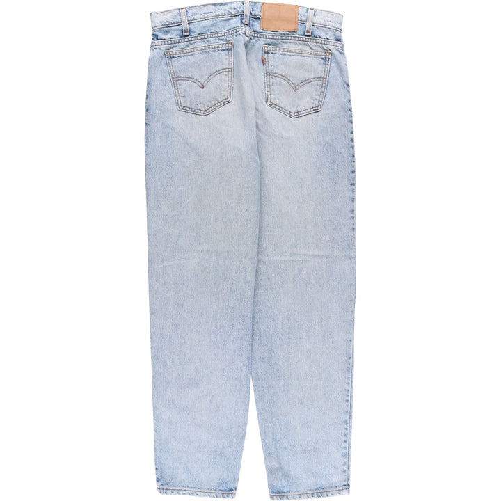 90'S Levi's 550 Relaxed Fit Tapered Leg Denim Pants with Orange Tab, Men's Size 34 (Vintage) unclear blue type Vintage Second Hand