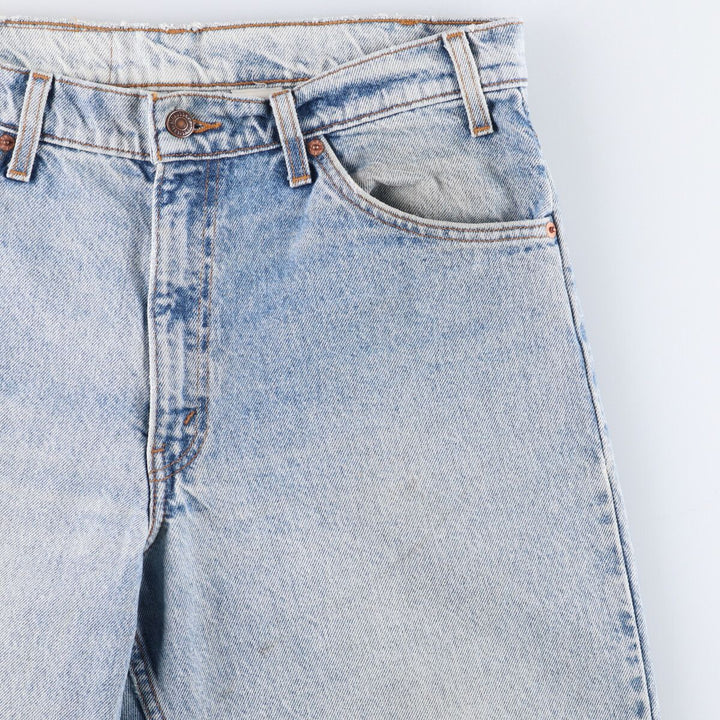 90'S Levi's 550 Relaxed Fit Tapered Leg Denim Pants with Orange Tab, Men's Size 34 (Vintage) unclear blue type Vintage Second Hand
