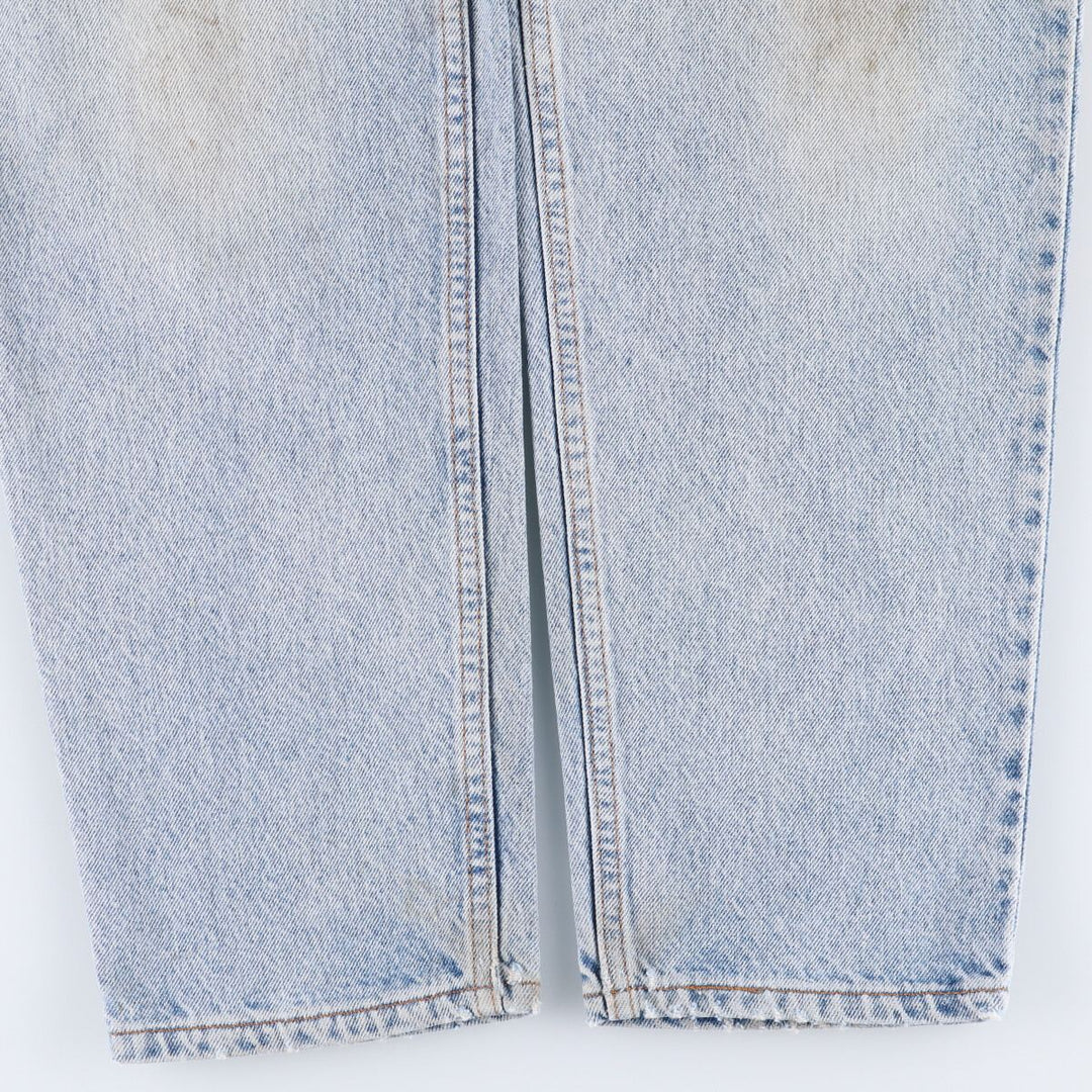 90'S Levi's 550 Relaxed Fit Tapered Leg Denim Pants with Orange Tab, Men's Size 34 (Vintage) unclear blue type Vintage Second Hand