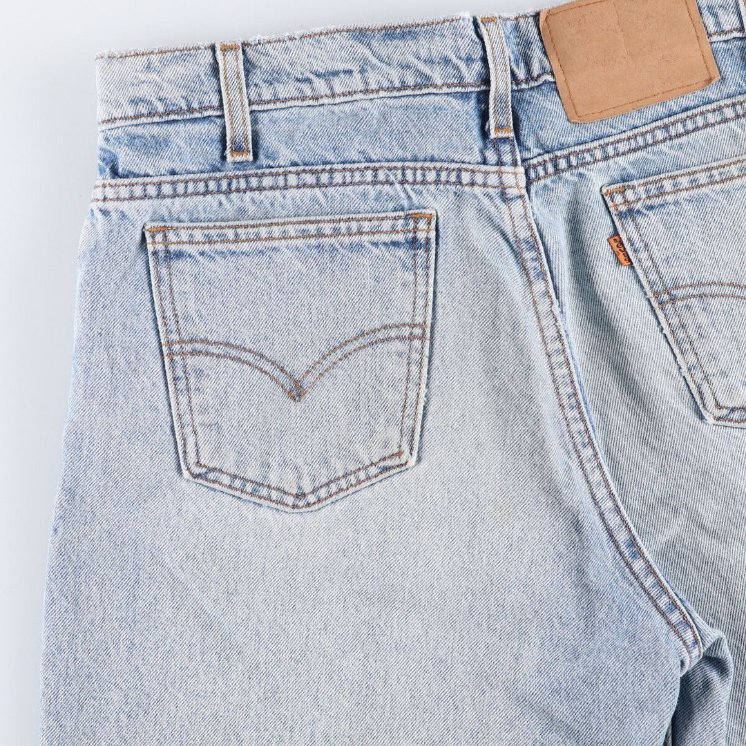 90'S Levi's 550 Relaxed Fit Tapered Leg Denim Pants with Orange Tab, Men's Size 34 (Vintage) unclear blue type Vintage Second Hand