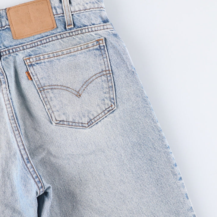 90'S Levi's 550 Relaxed Fit Tapered Leg Denim Pants with Orange Tab, Men's Size 34 (Vintage) unclear blue type Vintage Second Hand