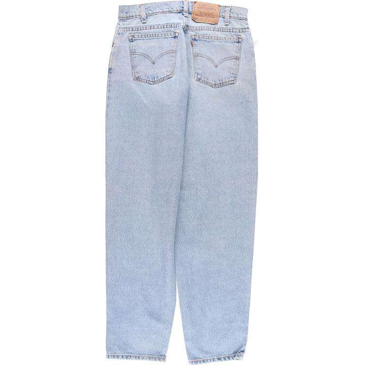 90'S Levi's 560 loose fit tapered leg denim pants, men's size W32, vintage cotton blue type Vintage Second Hand