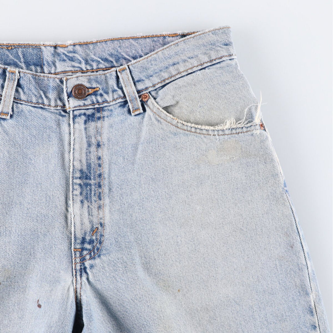 90'S Levi's 560 loose fit tapered leg denim pants, men's size W32, vintage cotton blue type Vintage Second Hand