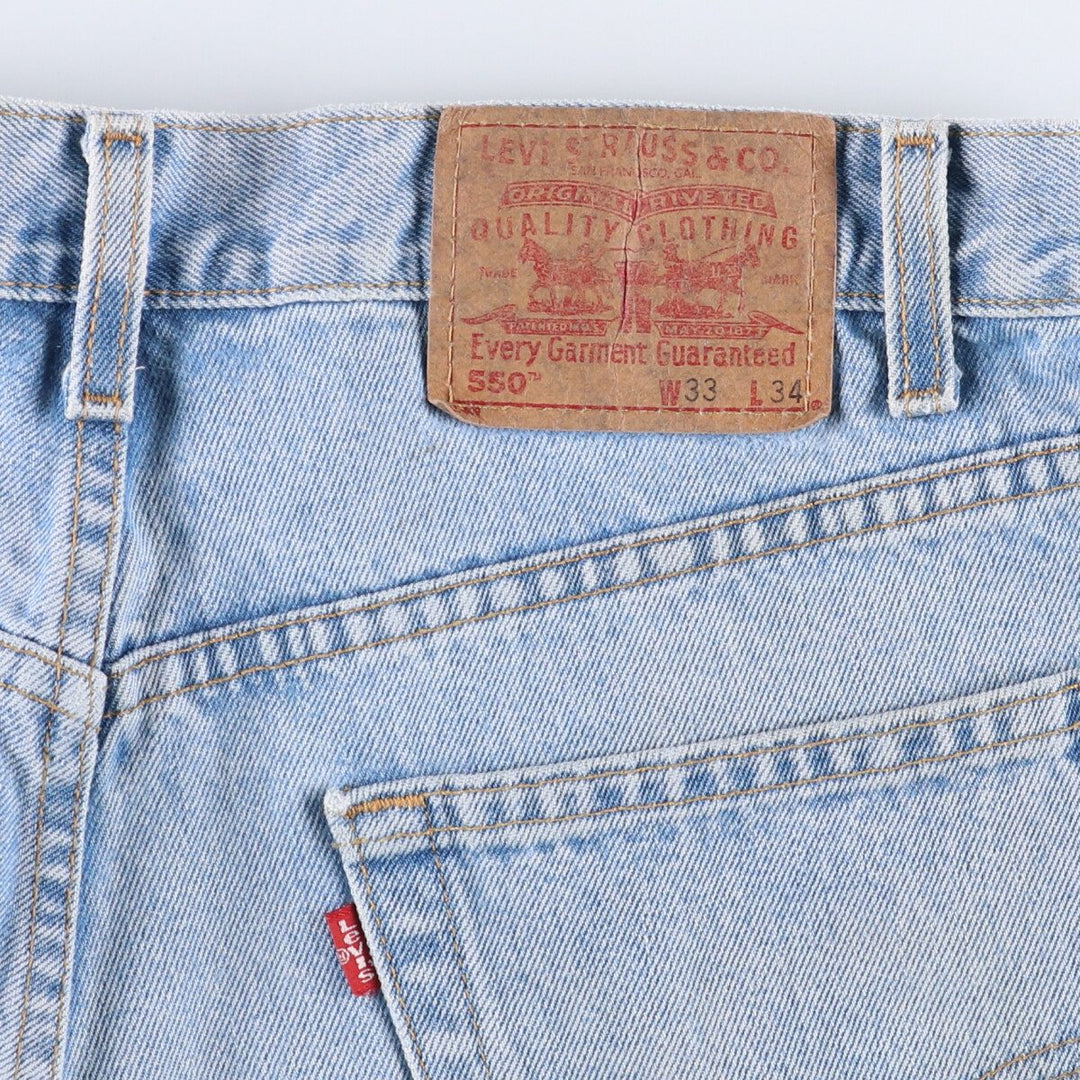 00'S Levi's 550 Relaxed Fit Tapered Denim Pants Men's W34 cotton blue type Vintage Second Hand