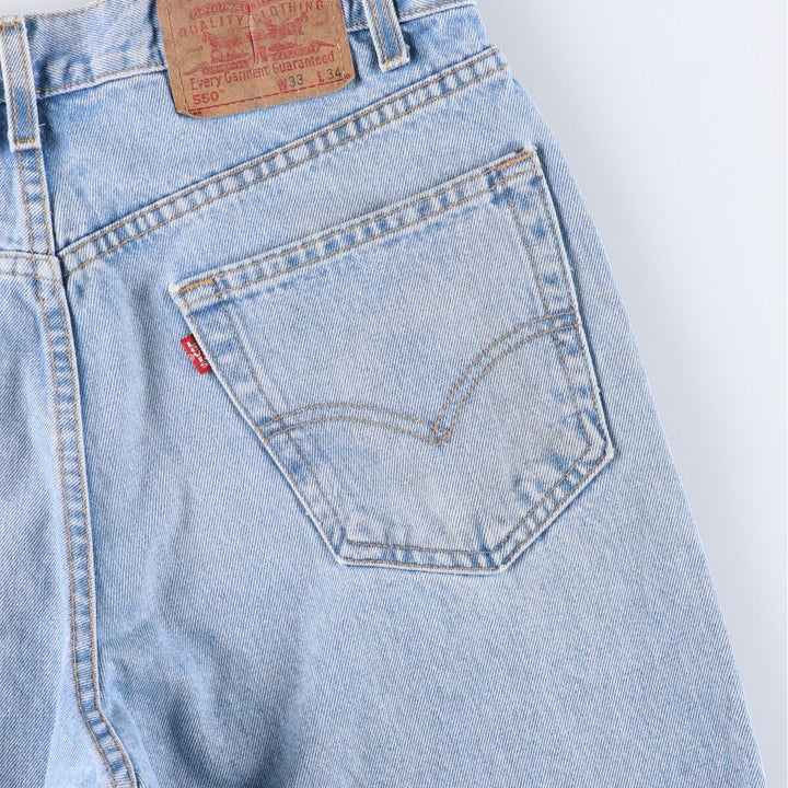 00'S Levi's 550 Relaxed Fit Tapered Denim Pants Men's W34 cotton blue type Vintage Second Hand