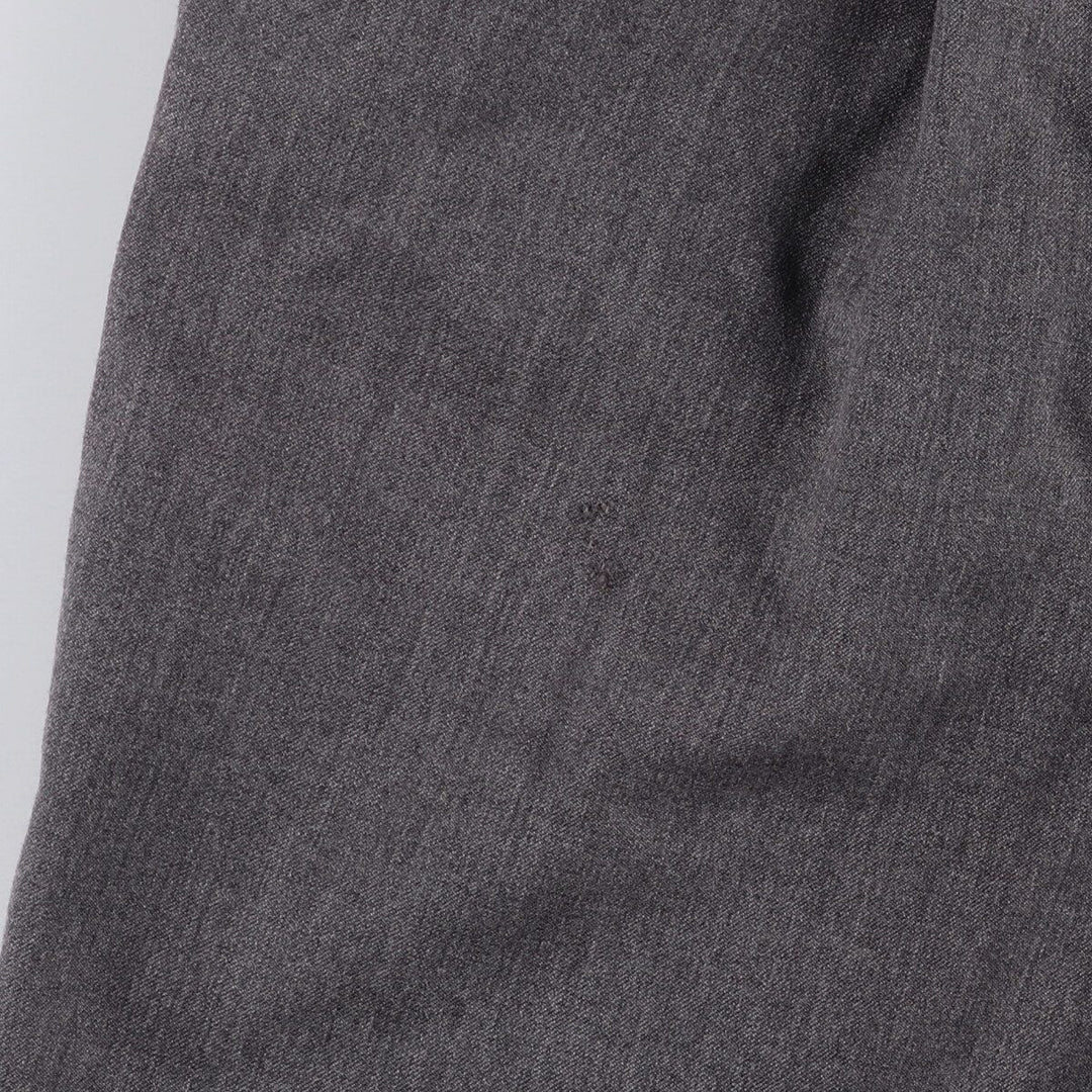 PRINCIPE Three-pleat Slacks Pants Made in Italy Men's W35 equivalent unclear gray type Vintage Second Hand