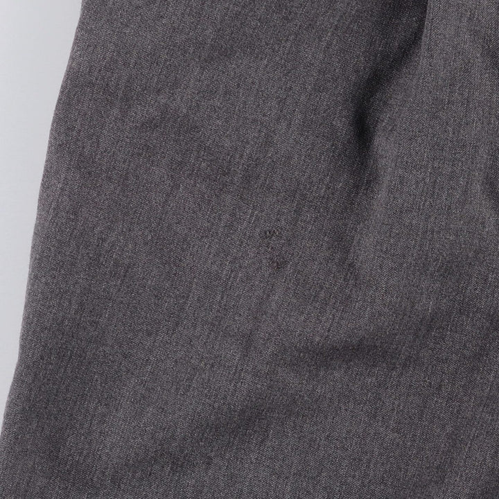 PRINCIPE Three-pleat Slacks Pants Made in Italy Men's W35 equivalent unclear gray type Vintage Second Hand