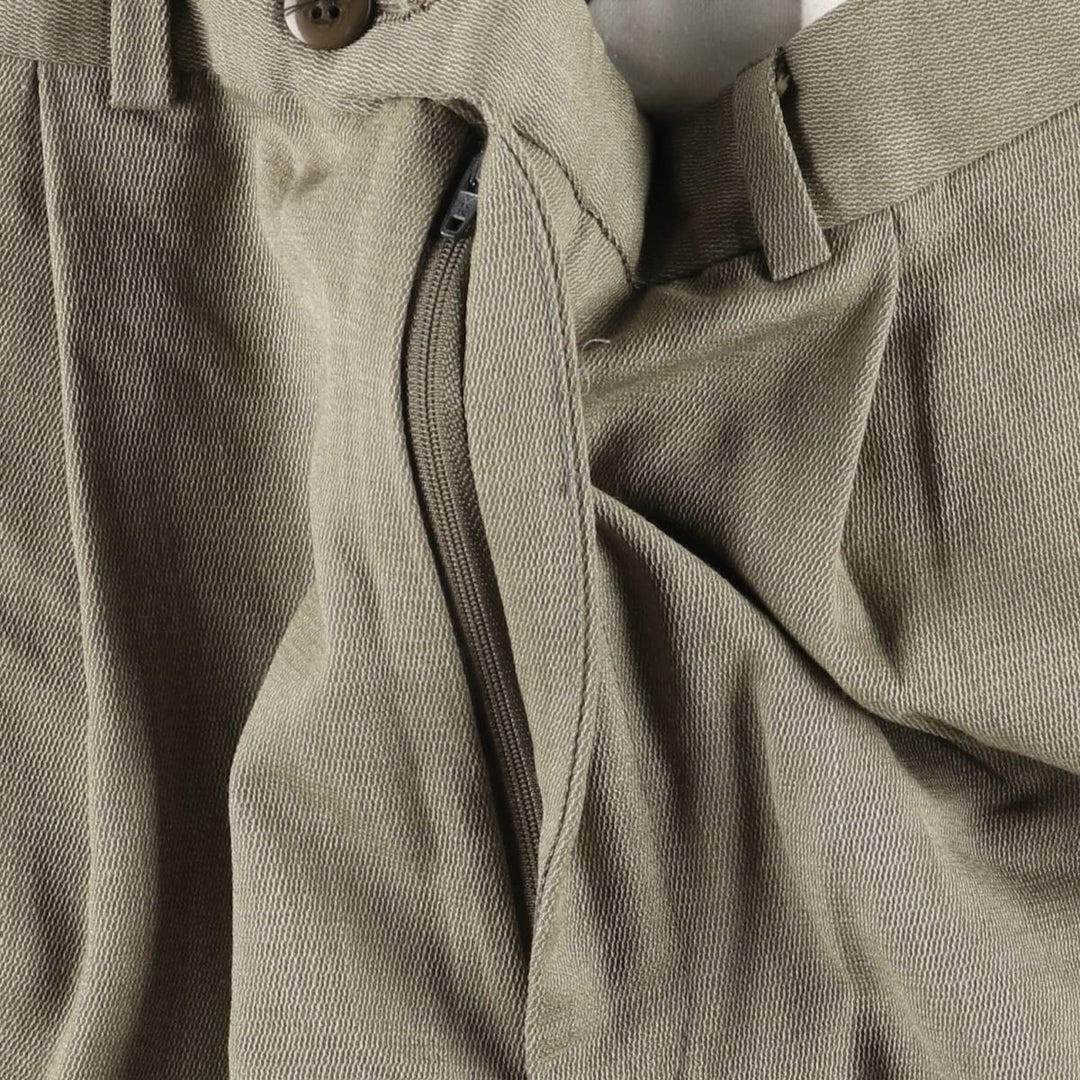 90'S Ralph Lauren CHAPS Two-pleat slacks pants for men, W34 equivalent, vintage unclear Khaki type beige Vintage Second Hand
