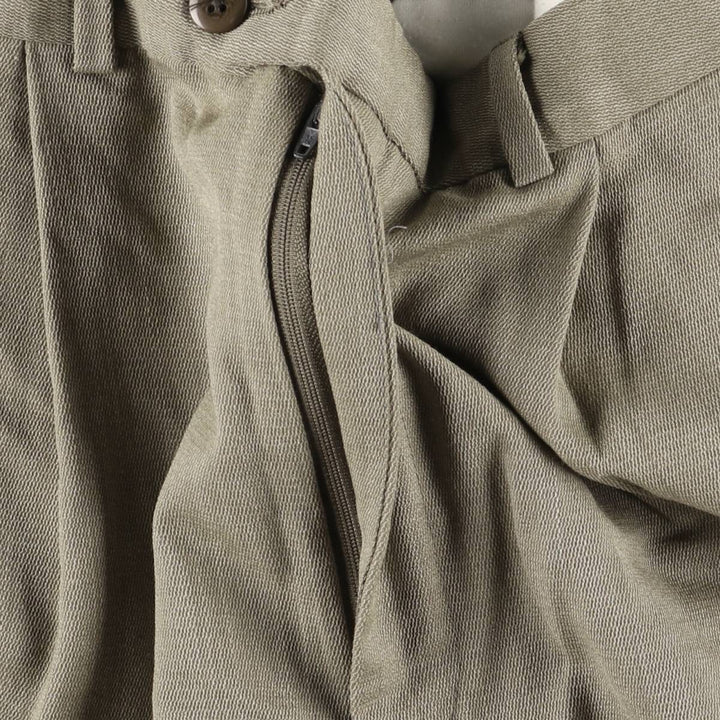 90'S Ralph Lauren CHAPS Two-pleat slacks pants for men, W34 equivalent, vintage unclear Khaki type beige Vintage Second Hand