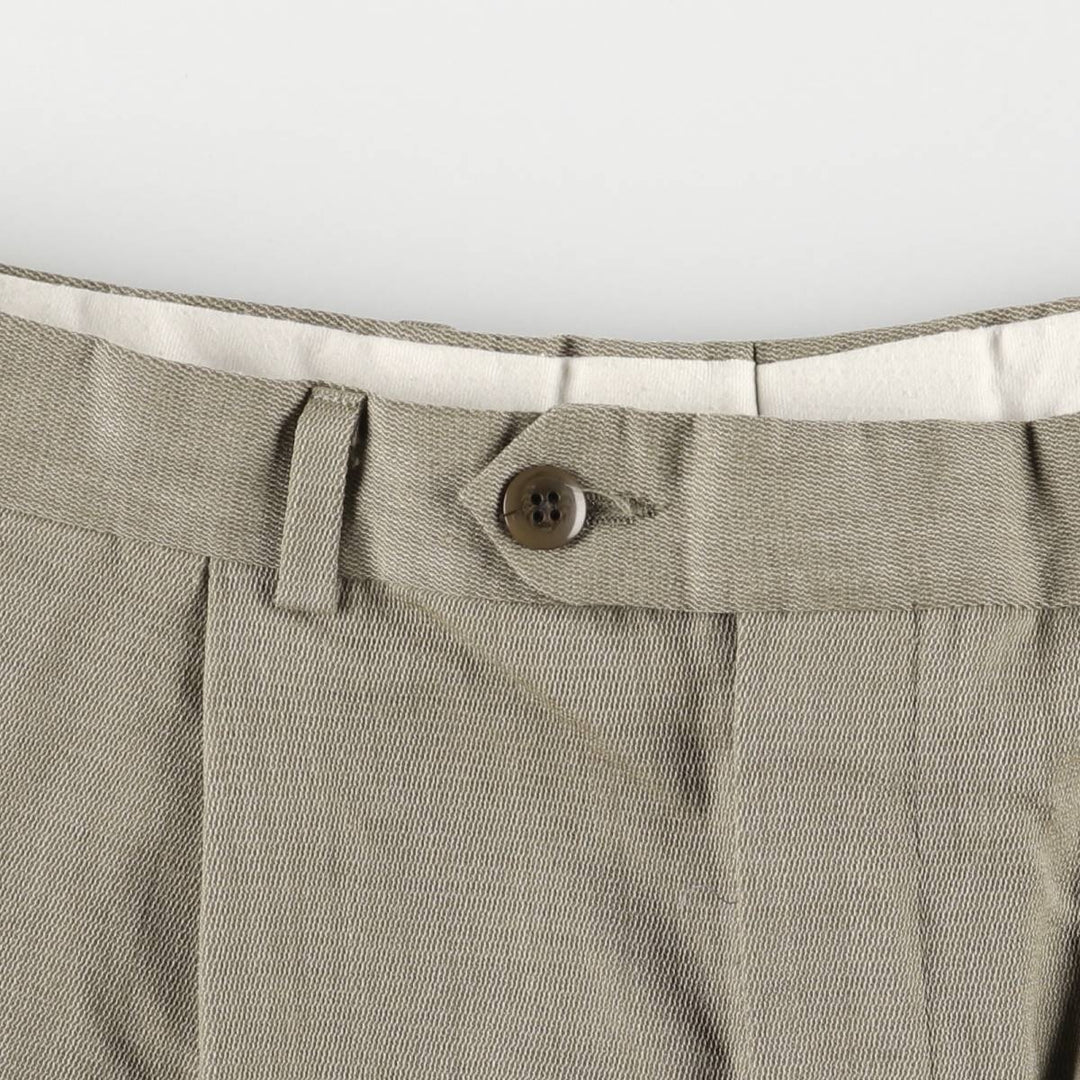 90'S Ralph Lauren CHAPS Two-pleat slacks pants for men, W34 equivalent, vintage unclear Khaki type beige Vintage Second Hand