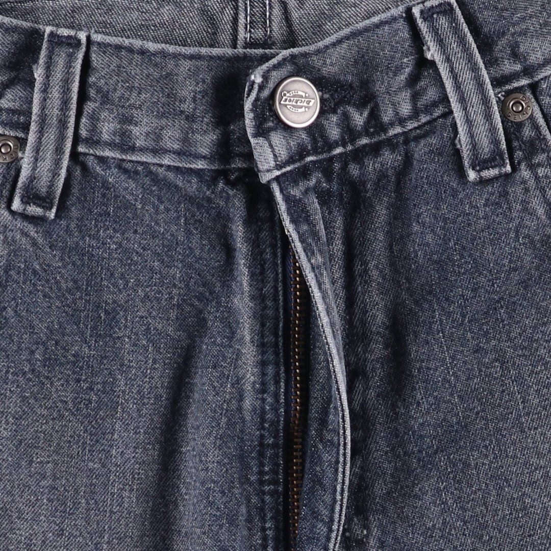 Dickies Black Denim Shorts, Half Pants, Men's, W33 equivalent cotton black type Vintage Second Hand