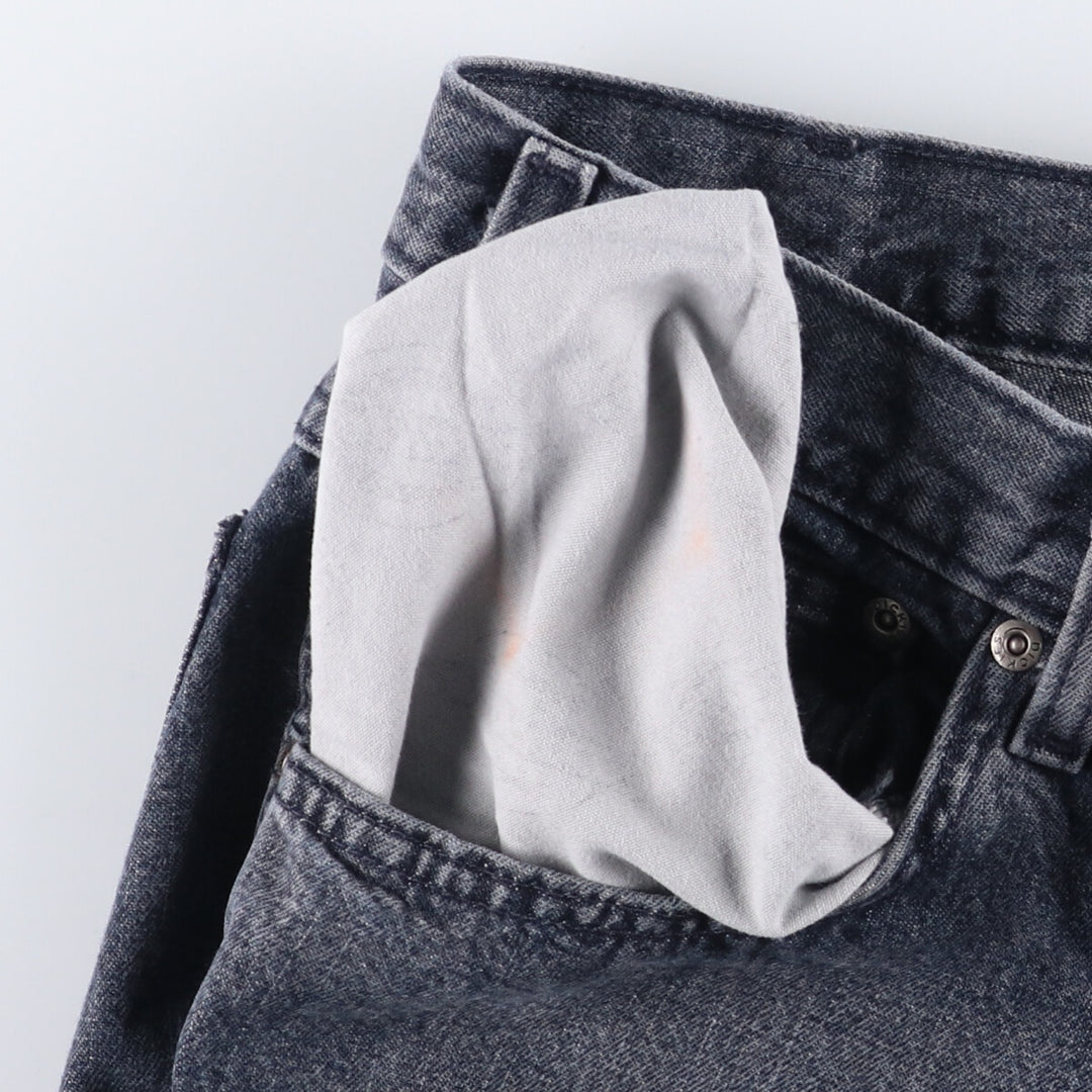 Dickies Black Denim Shorts, Half Pants, Men's, W33 equivalent cotton black type Vintage Second Hand
