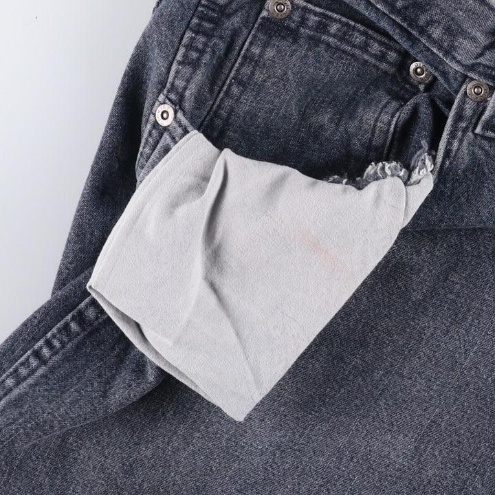 Dickies Black Denim Shorts, Half Pants, Men's, W33 equivalent cotton black type Vintage Second Hand
