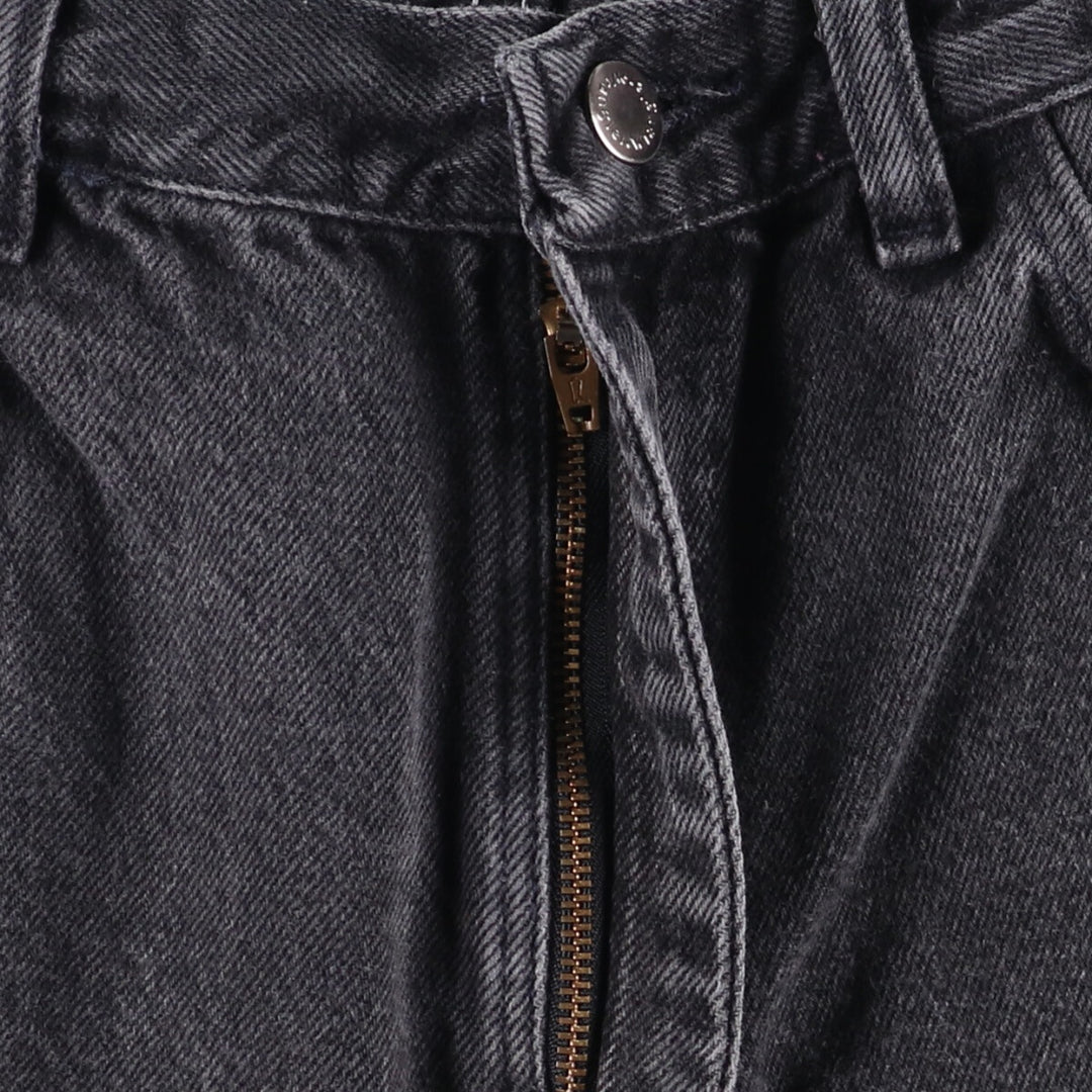 Wrangler Black Denim Shorts, Shorts, Men's, W32 equivalent cotton black type Vintage Second Hand