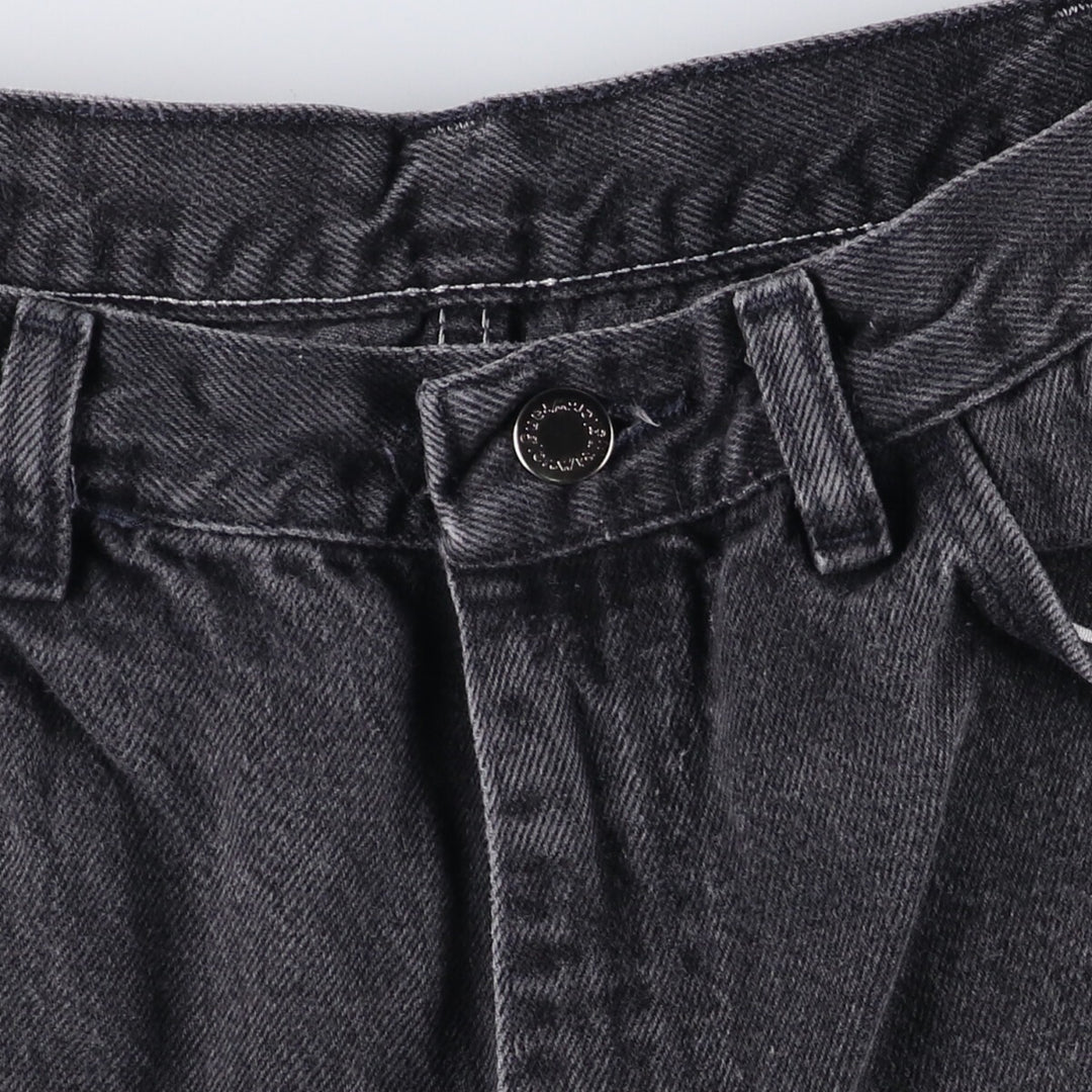 Wrangler Black Denim Shorts, Shorts, Men's, W32 equivalent cotton black type Vintage Second Hand