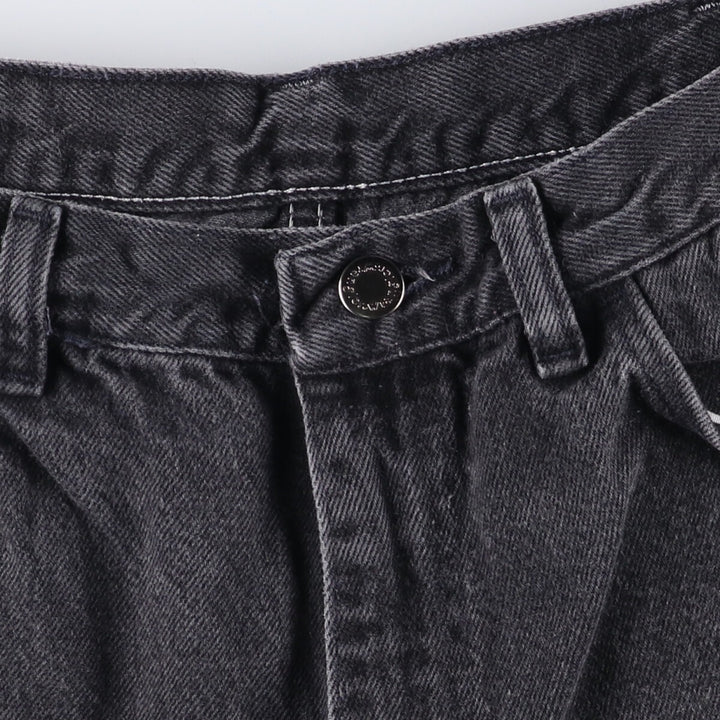 Wrangler Black Denim Shorts, Shorts, Men's, W32 equivalent cotton black type Vintage Second Hand